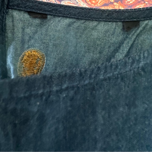 Denim & Rainbow polka dot eShakti dress XL - Picture 3 of 8